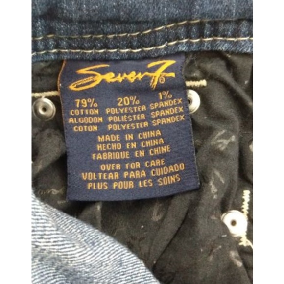 Seven 7 Size 2 Dark Wash Low Rise Boot Cut Jeans - Picture 6 of 6